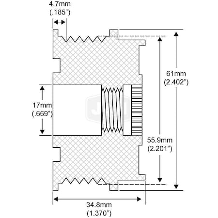Aftermarket JAndN Electrical Products Pulley 205-40000-JN